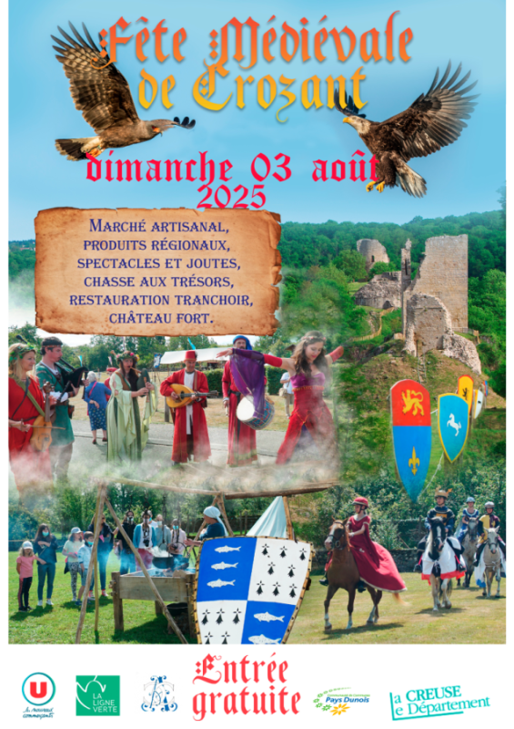 Affiche de la médiévale 2025 créée par Sophie Schweitzer